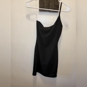 Windsor brand One strap, black shimmer dress, size xs